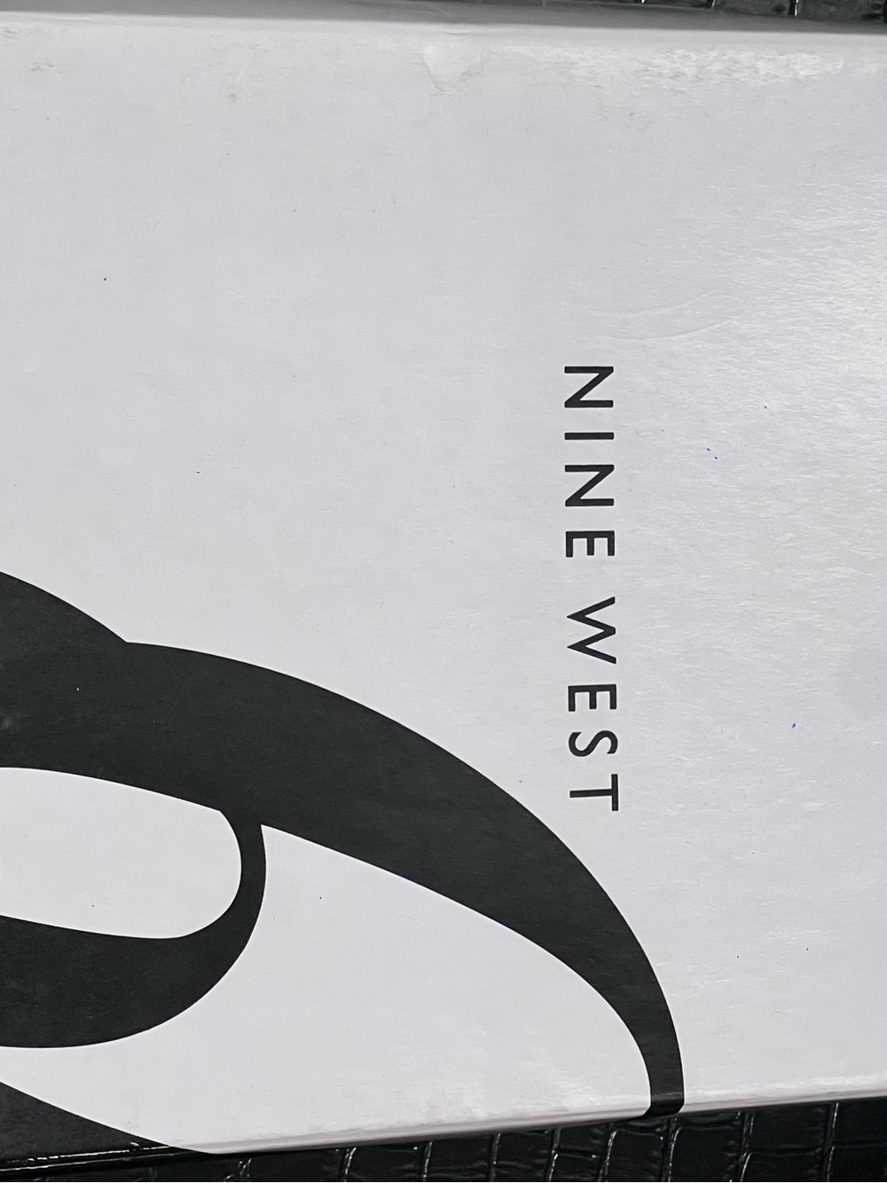 Nine West White Shoe Box with Black Logo - Picture 6 of 6